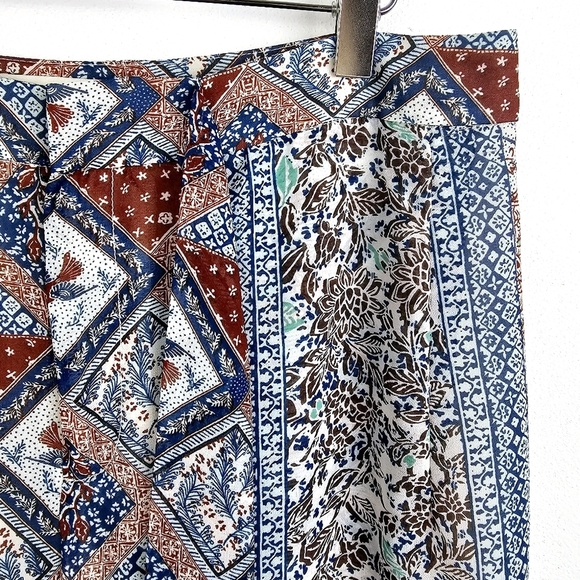 Anthropologie Elevenses Seaflower Palazzo Sheer Pants - Picture 9 of 11